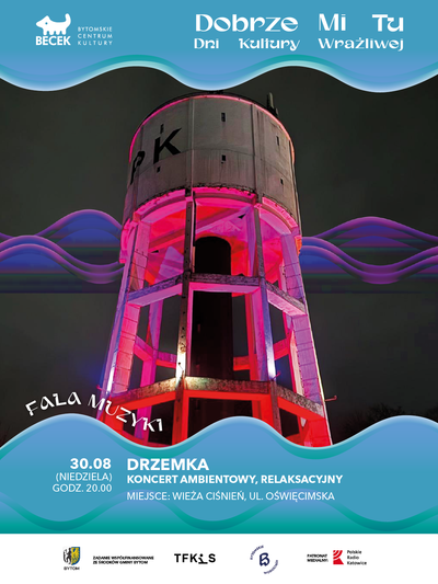 Plakat wydarzenia:  FALA MUZYKI – DRZEMKA: Koncert ambientowy, relaksacyjny 
