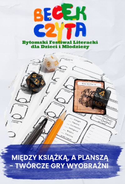 Plakat wydarzenia:  BECEK CZYTA – Warsztaty: Anna Kałuszka 